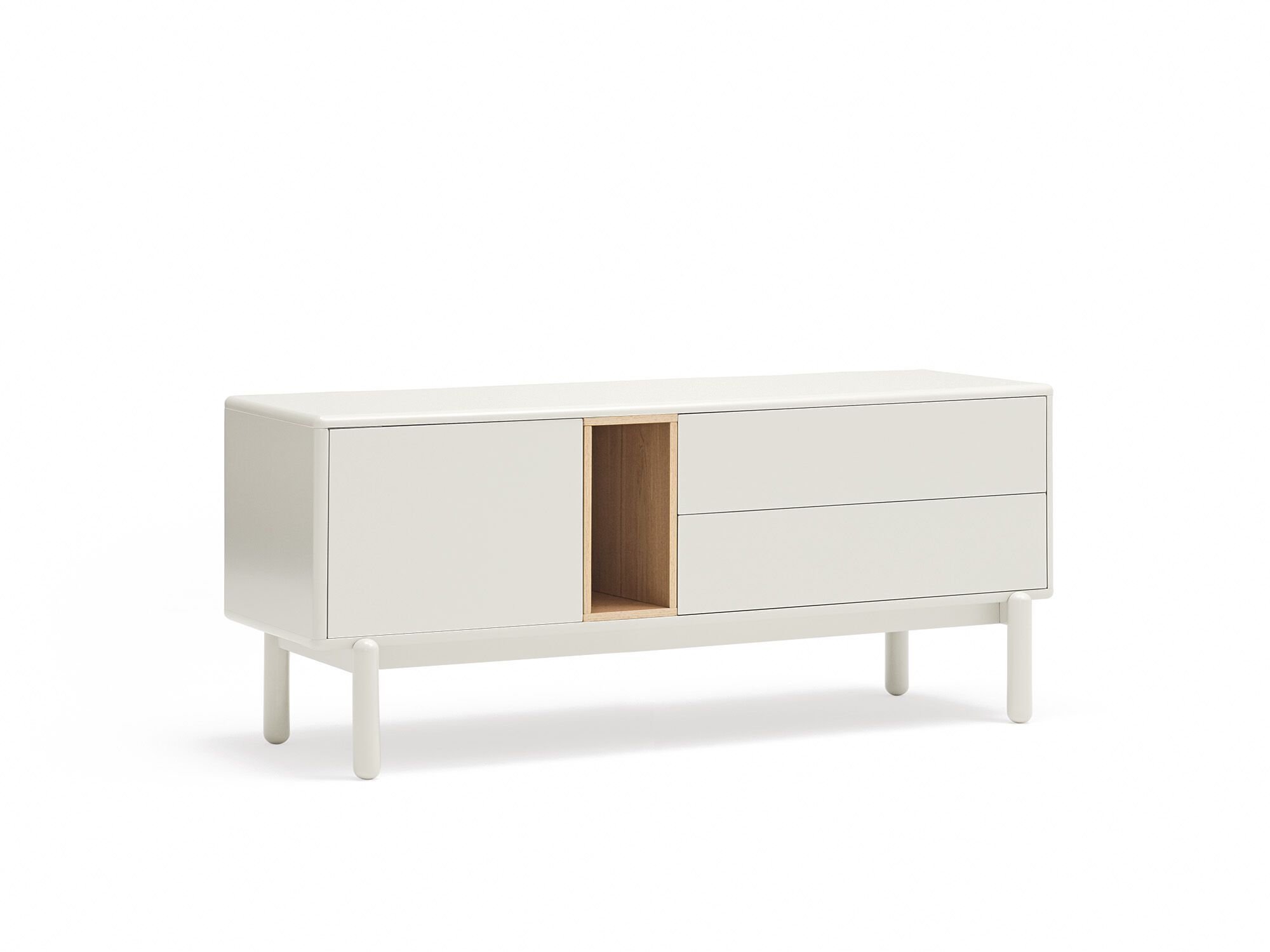 Шкаф для телевизора из МДФ с распашными дверцами и ящиками TEULAT Corvo ARCH-00133333