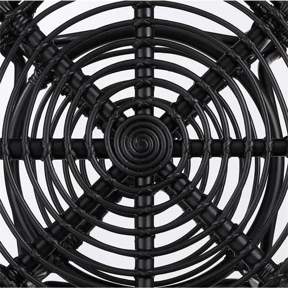 Стол садовый круглый Zambia ø55 h56 см ротанг черный Santreyd нет STLM-2153998 - Вид №1