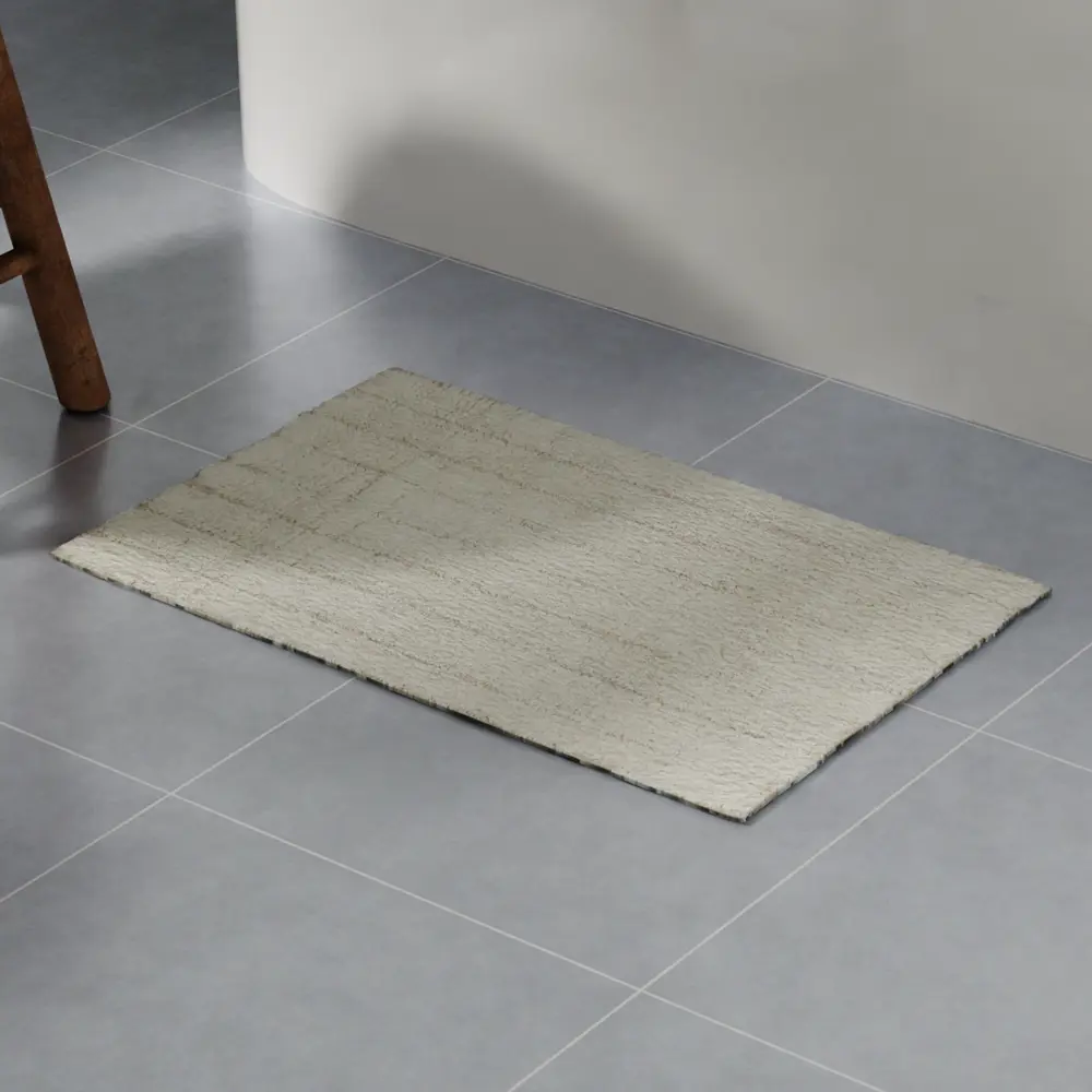 Коврик для ванной SWENSA Delhi — комфорт и безопасность в кремовом исполнении 89392220 STLM-1578317