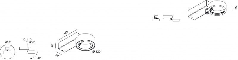 Lucifero's Регулируемый светильник из экструдированного алюминия Pro in sun-id-1418931 - Вид №1