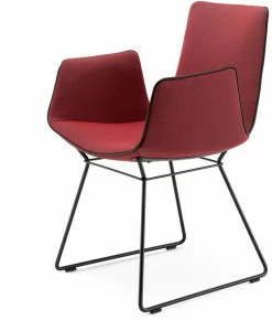 Freifrau Тканевый стул на санках с подлокотниками Amelie