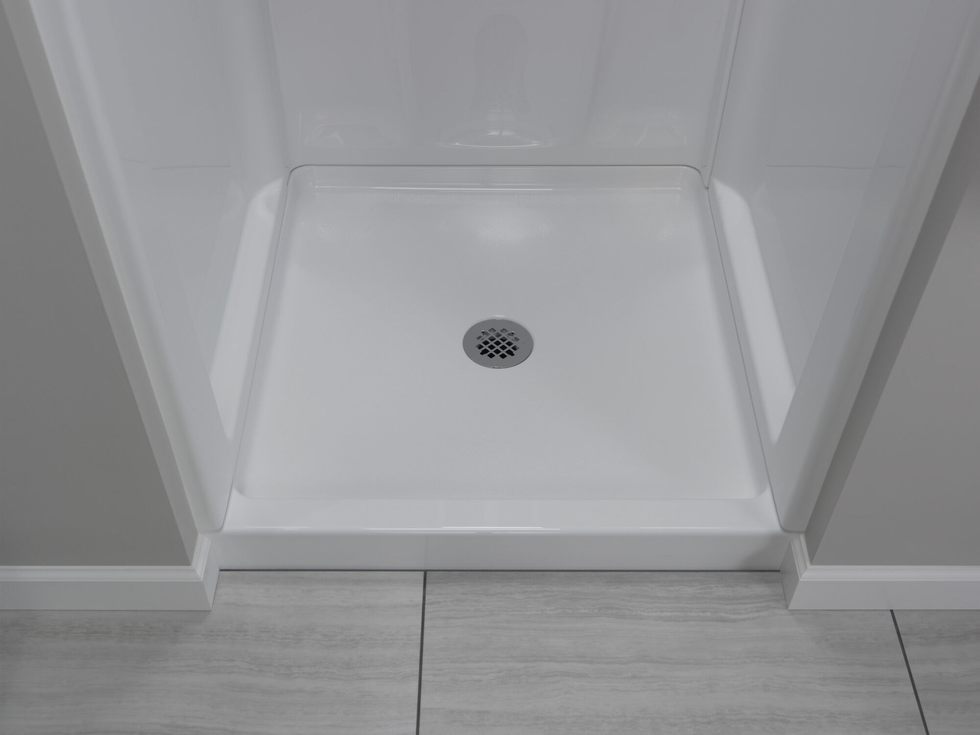 Настенная душевая кабина Classic 400 32 x 32 дюйма Delta Faucet B78910-3232-WH - Вид №7