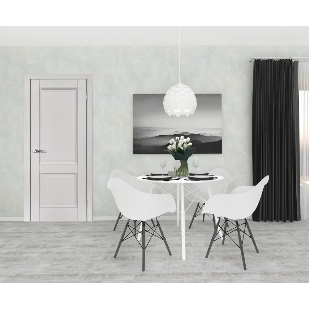 PORTIKA Межкомнатная дверь Палермо 60x200 см в оттенке Нардо Грей 87418096 STLM-0073787 - Вид №5