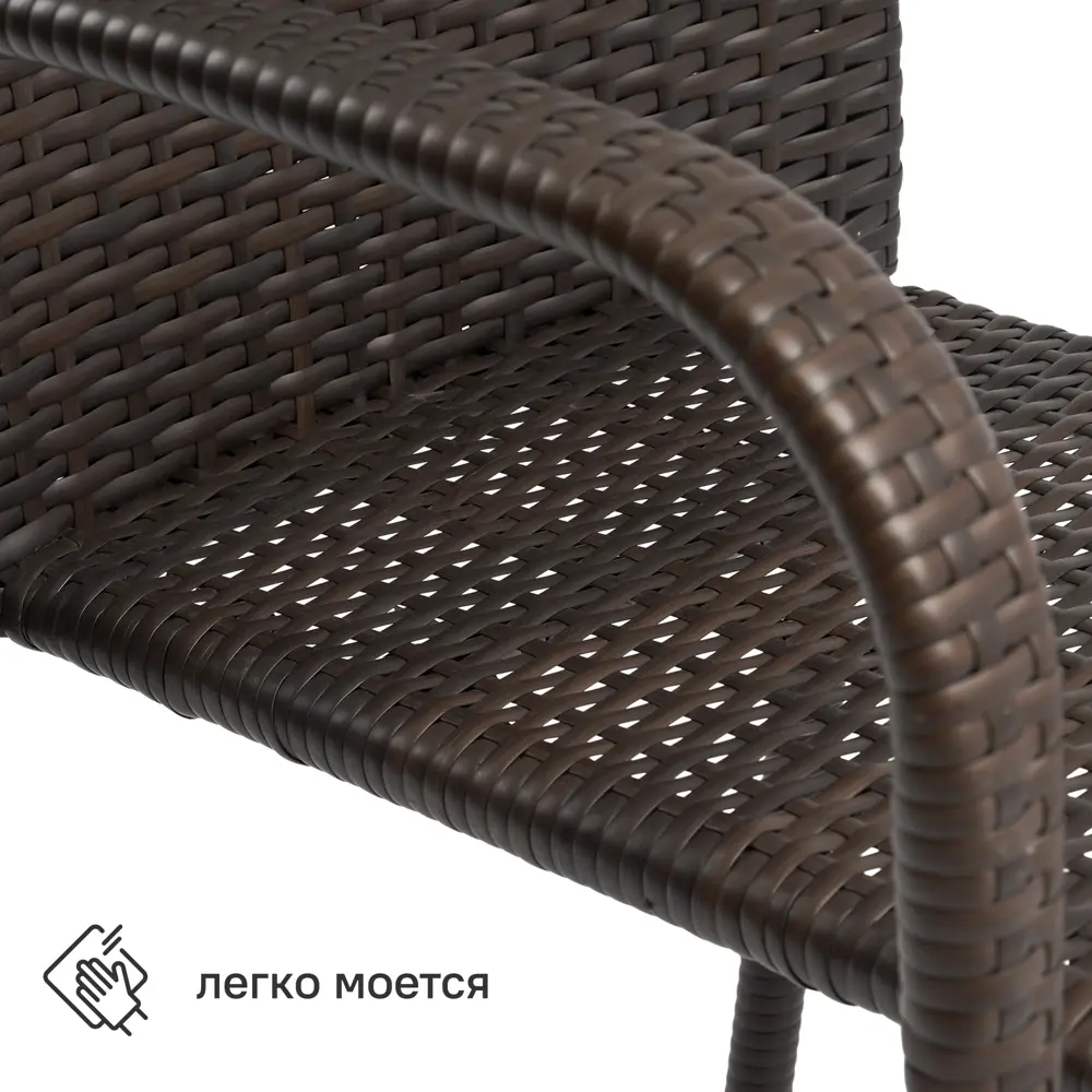 Стул садовый BEGINIA Elia 65x55x94 см металл коричневый STLM-2204098 - Вид №3