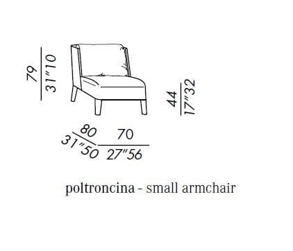 Тканевое кресло Meridiani CECILE ARCH-00114260 - Вид №6
