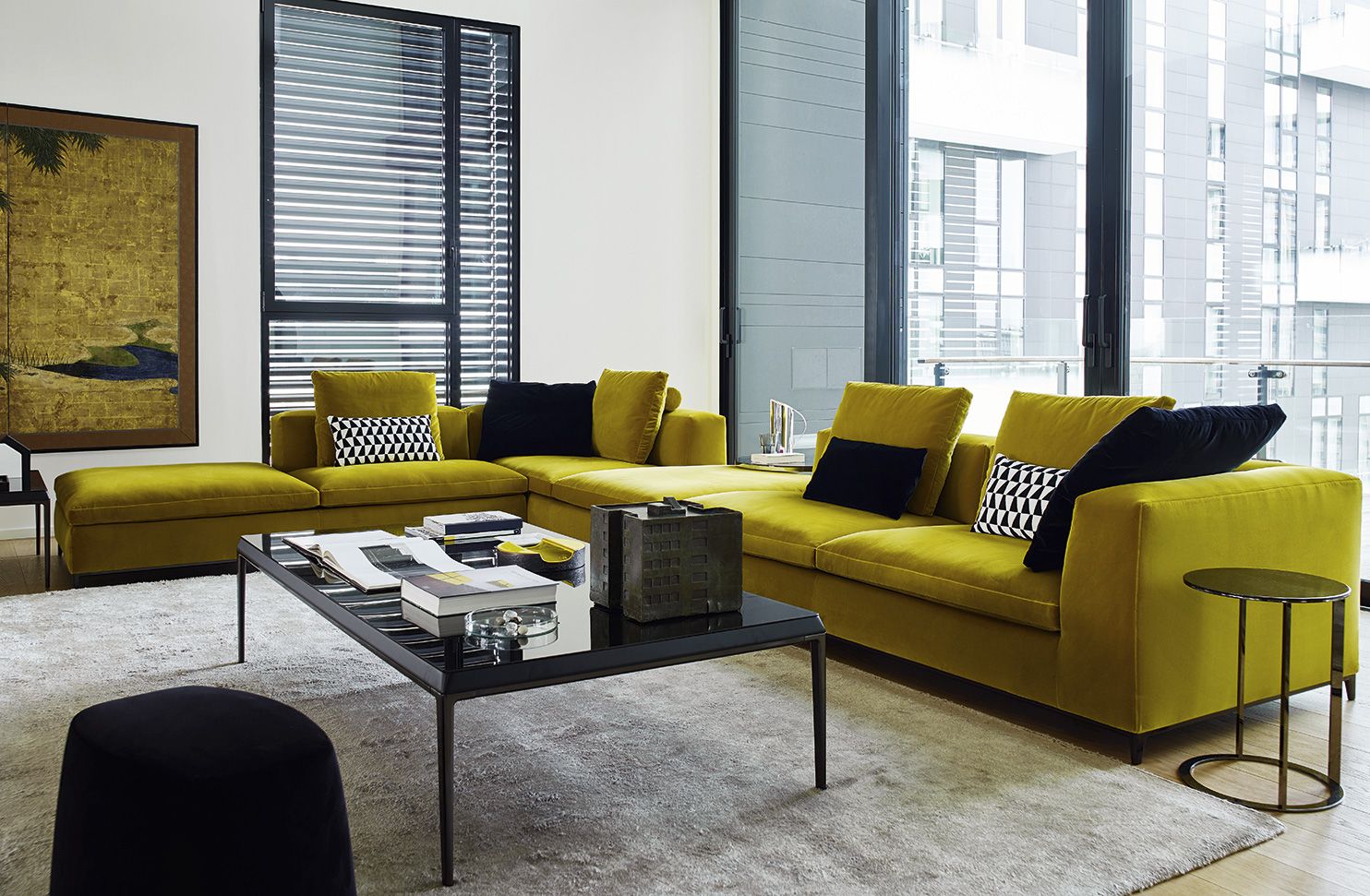 Угловой диван из ткани B&B Italia Michel ARCH-00092075 - Вид №6