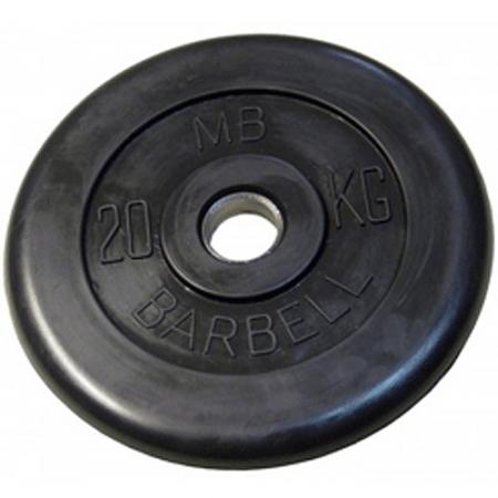 MB26-20 Диск обрезиненый черный mb barbell mb26-20 MB Barbell 