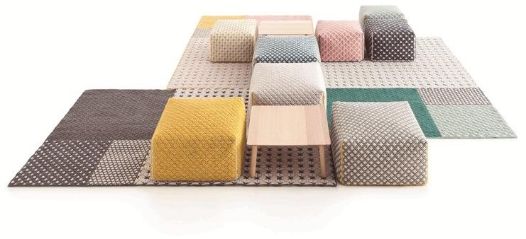 GAN Прямоугольный коврик ручной работы из ткани Silaï sun-id-1498932 - Вид №2