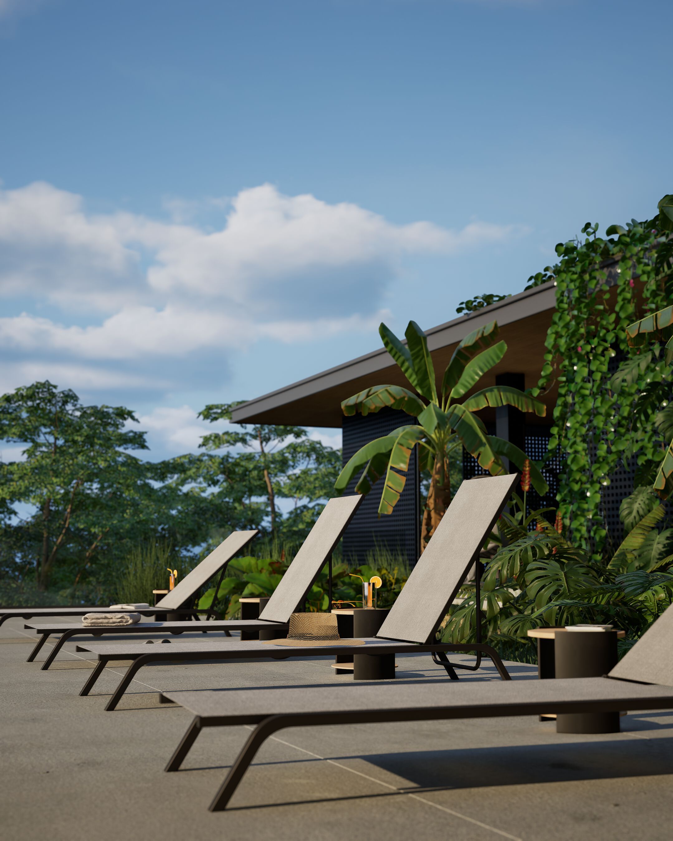 Текстилен и алюминиевая откидная Садовая кровать DRIGANI SLIM ARCH-00071736 - Вид №3