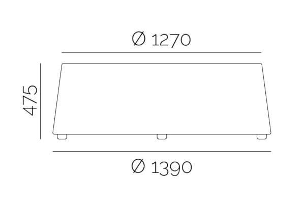 Круглый пуф из ткани PF Stile Olli ARCH-00081946 - Вид №3