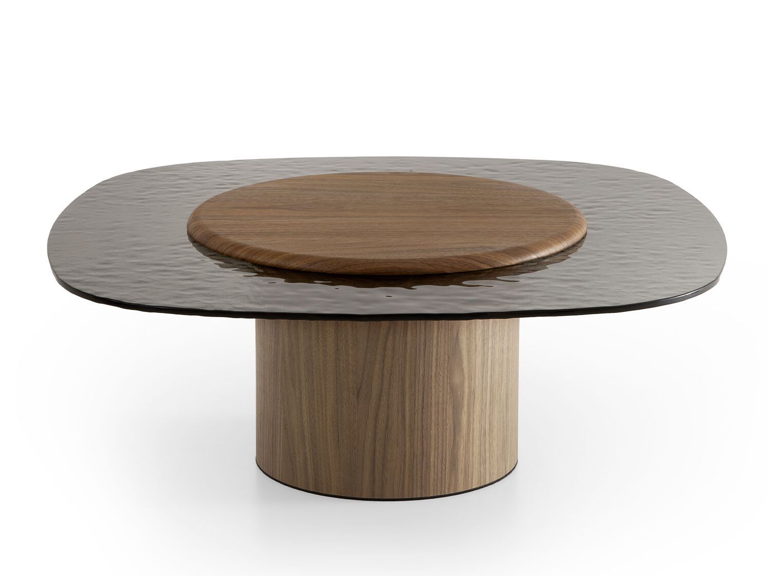 Журнальный столик из ореха и стекла для гостиной Morica Design Haute Couture ARCH-00065416