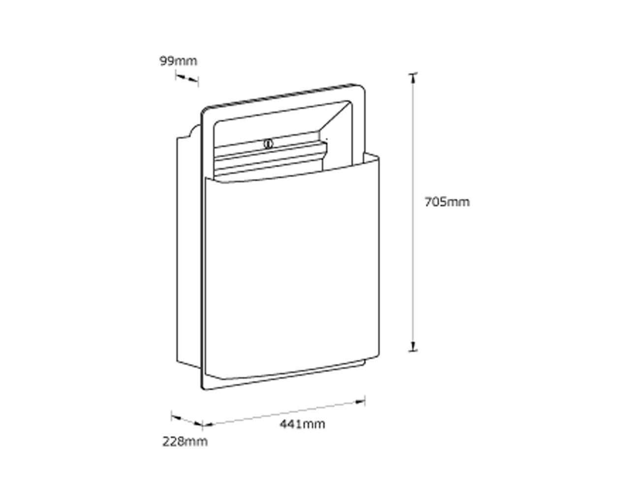 20458 Встраиваемый мусорный бак, вместимость 42.6L, РОВАЛЬ, МАТОВАЯ СТАЛЬ Merida  - Вид №1
