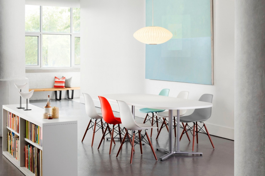 Стул Классический DSW голубой (eames style) TASHOTI ДИЗАЙНЕРСКИЕ, EAMES STYLE 010062 Голубой  - Вид №1