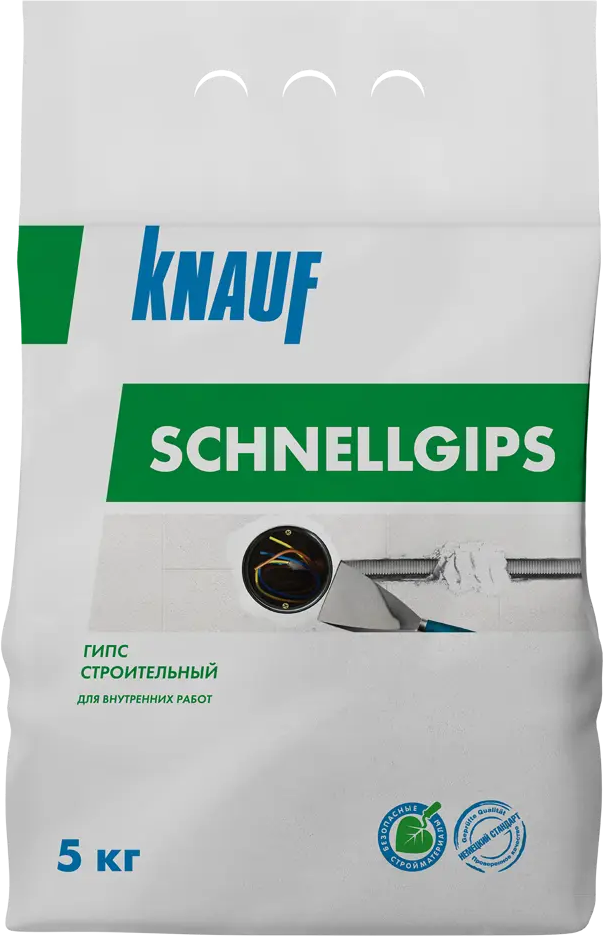 Алебастр KNAUF Шнельгипс для ремонта и декора 5 кг 86808728