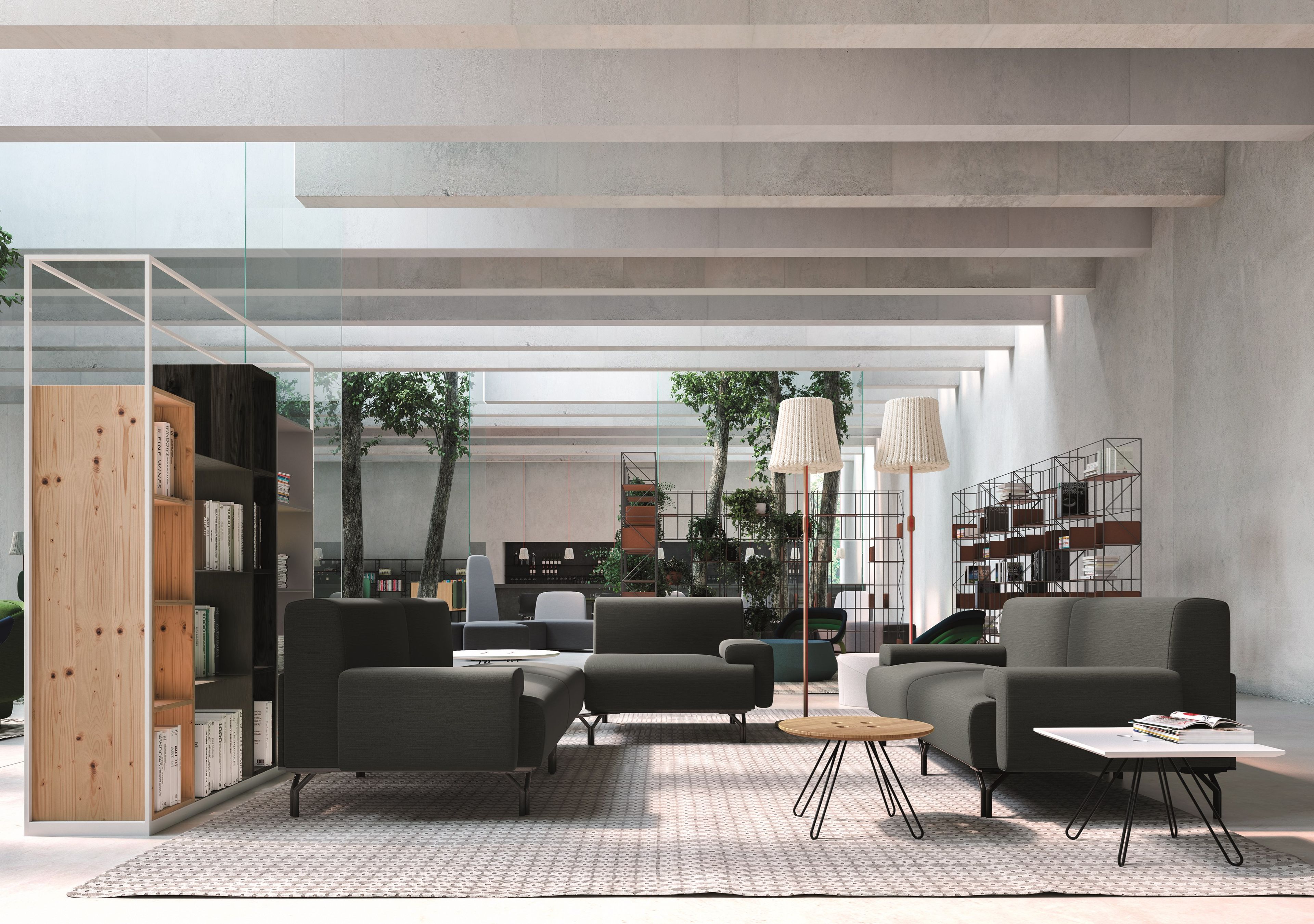 Лакированный квадратный низкий журнальный столик Casamania & Horm Twine T ARCH-00010100 - Вид №1