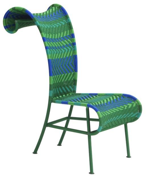 Moroso Стул с высокой спинкой из переплетенных полиэтиленовых нитей M'afrique sun-id-1462472 - Вид №2