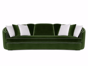 4-местный бархатный диван