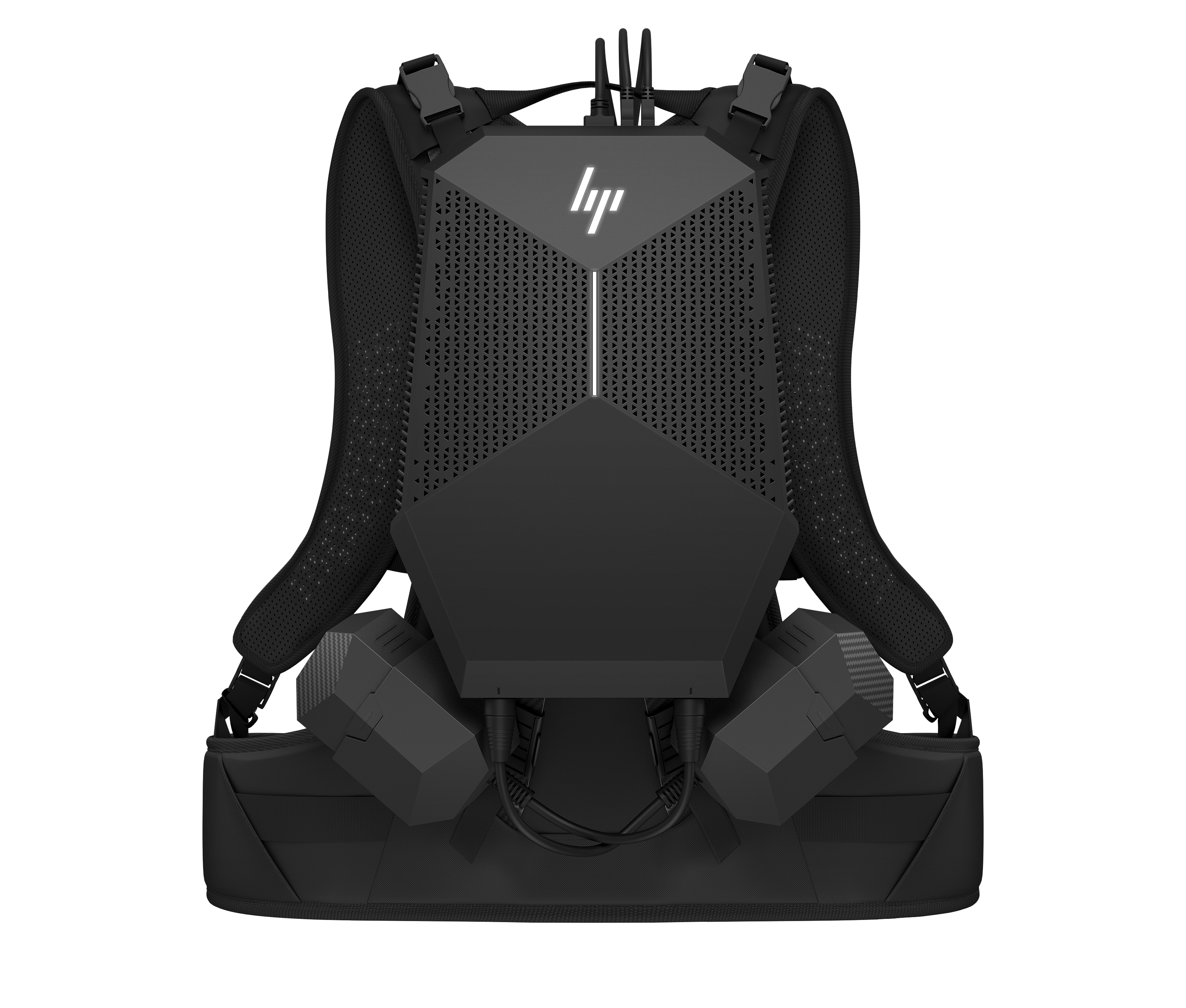 6TV01EA#ACB z vr backpack g2 intel core i7 8850h(2.6ghz)/32768mb/512ssdgb/nodvd/ext:nvidia geforce rtx2080(8192mb)/war 1y/4.66kg/black/w10pro + dock, batt chrgr, batt pack, harness HP Santreyd  - Вид №11