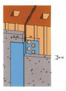 EDILFERRO TRAVEST Расширительный или шовный профиль для штукатурки