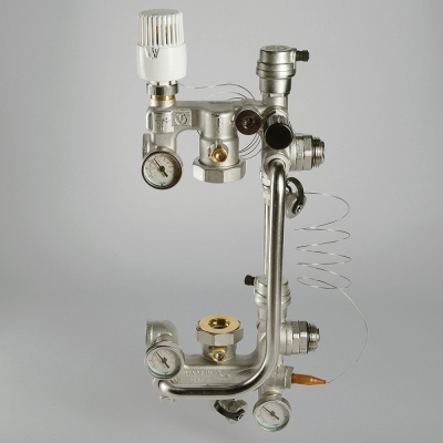 VT.COMBI.0.180 Насосно-смесительный узел для теплого пола VALTEC COMBI Valtec 180 мм  - Вид №11