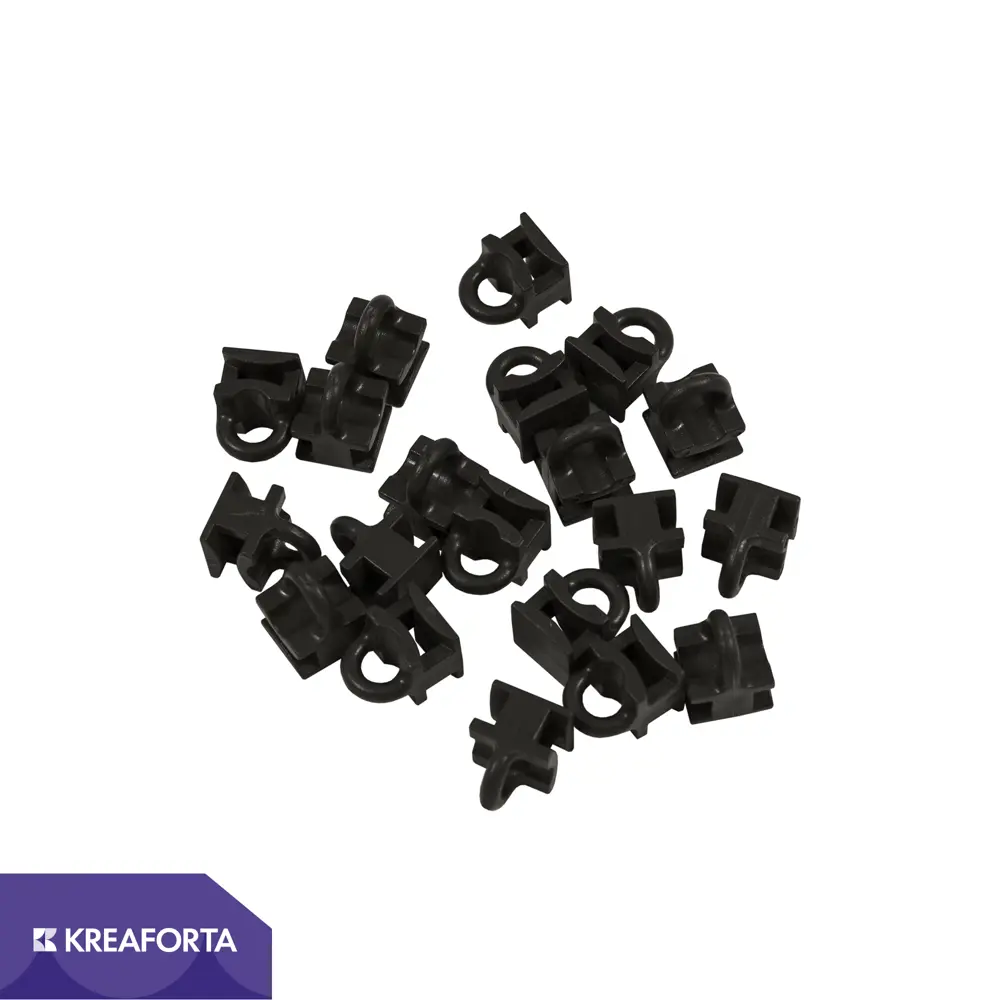 Бегунок для карниза KREAFORTA Pro 1 см цвет черный 20 шт STLM-2130745 - Вид №1