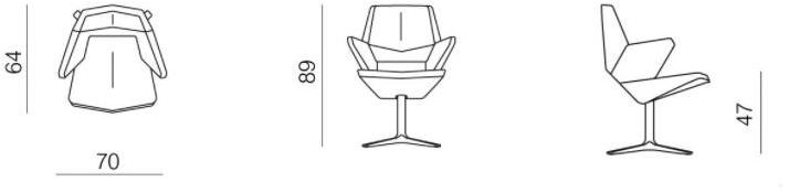 prostoria Мягкое кресло на 4 спицы с подлокотниками Trifidae sun-id-1382798 - Вид №4
