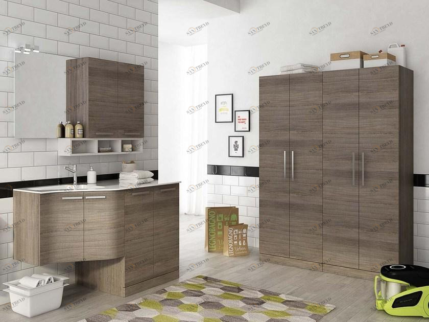 LEGNOBAGNO Шкаф для белья с распашными дверцами с раковиной Urban sun-id-1354378