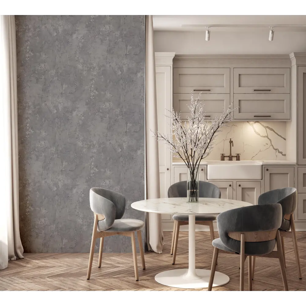 АРТЕКС Орион - флизелиновые обои темно-серые для стильного интерьера 89385521 STLM-1399633 - Вид №4