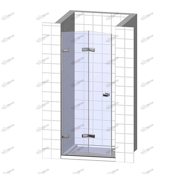 Душевая дверь в нишу 100x200 GK-862C стекло прозрачное 6 мм GUTEWETTER TREND DOOR 100X200GK862C