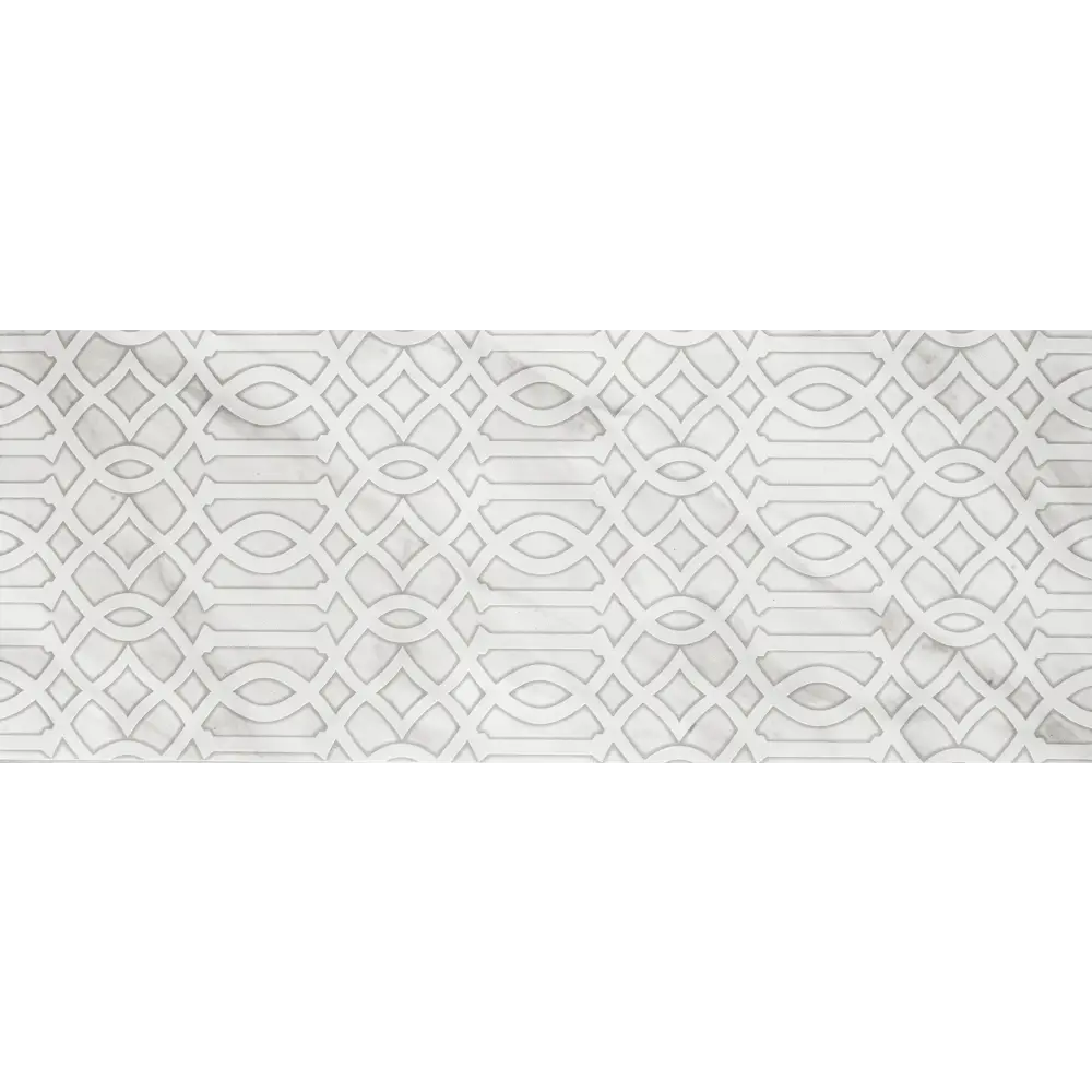 Декор настенный Kerama Marazzi Кремона AZ/A049/7234 20x50 см матовый цвет белый STLM-2087269 - Вид №1