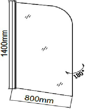 GR-100P Душевое ограждения на борт вынны Grossman Китай  - Вид №2