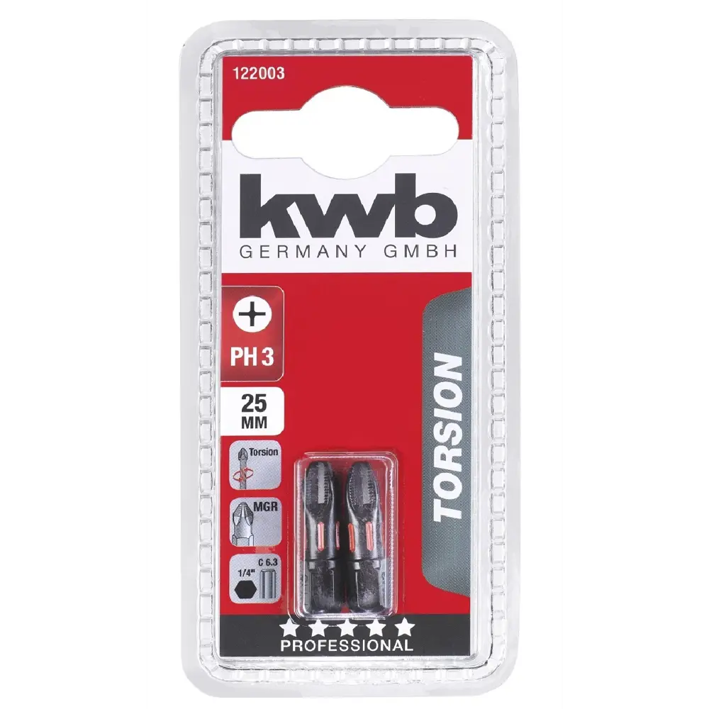 Бита KWB 122003 PH3x25 мм, 2 шт Santreyd STLM-2173460 - Вид №1