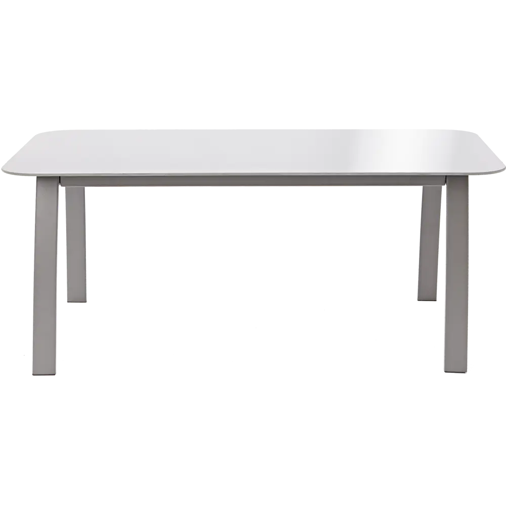 Стол садовый Alma 85x45x35 см сталь/стекло серый Santreyd STLM-2181915 - Вид №1