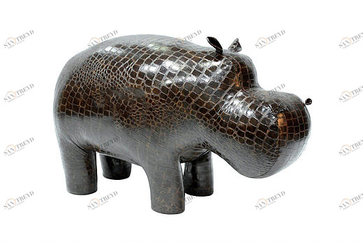 Пуф "Бегемот" мини 77 см кайман темно-коричневый EUROSON БЕГЕМОТ, ЖИВОТНЫЕ 125921 Коричневый 