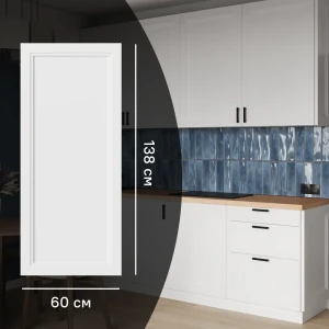 KONSENSA Фасад Котлас белый матовый для кухни в неоклассическом стиле 89387717