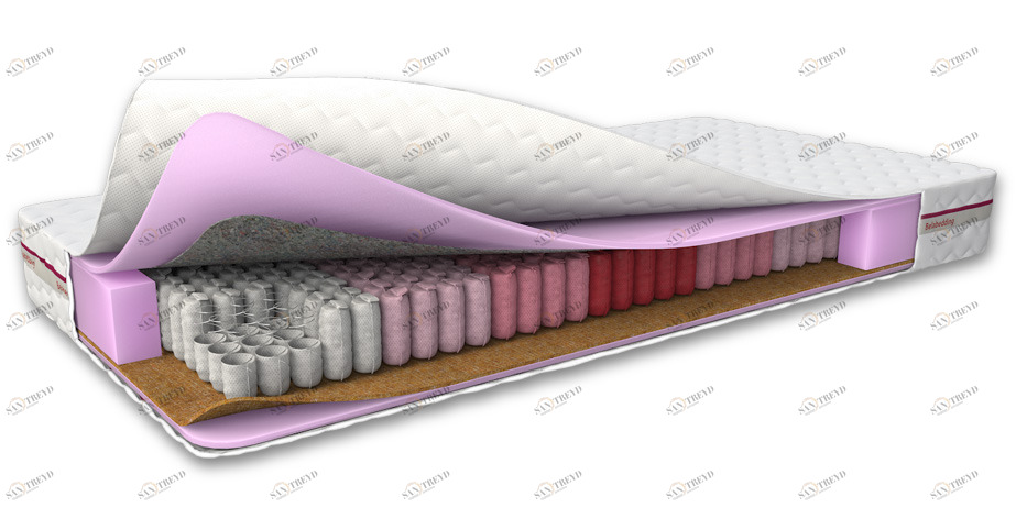 Матрас с независимым пружинным блоком 200x190 "Тритон 2" BELABEDDING  129377 Белый 