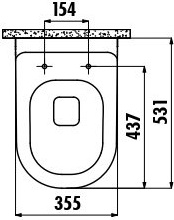 AN320-11AM00E-0000 ANTIK Унитаз подвесной АНТРАЦИТ Creavit Antik  - Вид №1