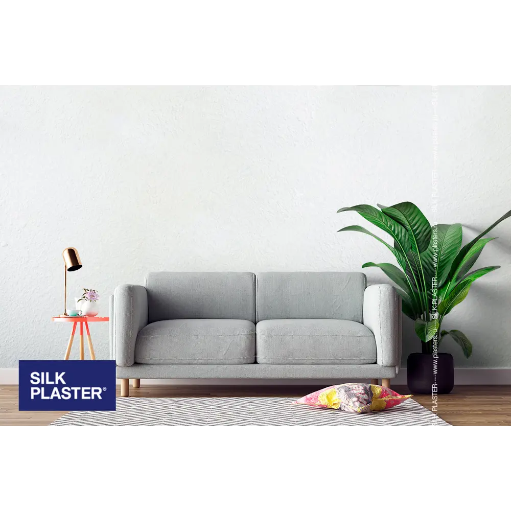 Жидкие обои Silk Plaster Absolute А201 0.74 кг цвет белый 82736063 STLM-2067101  - Вид №4