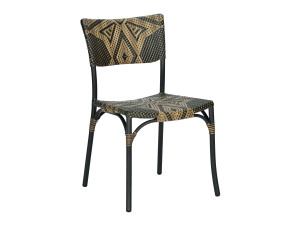 Стул из синтетической ткани с открытой спинкой