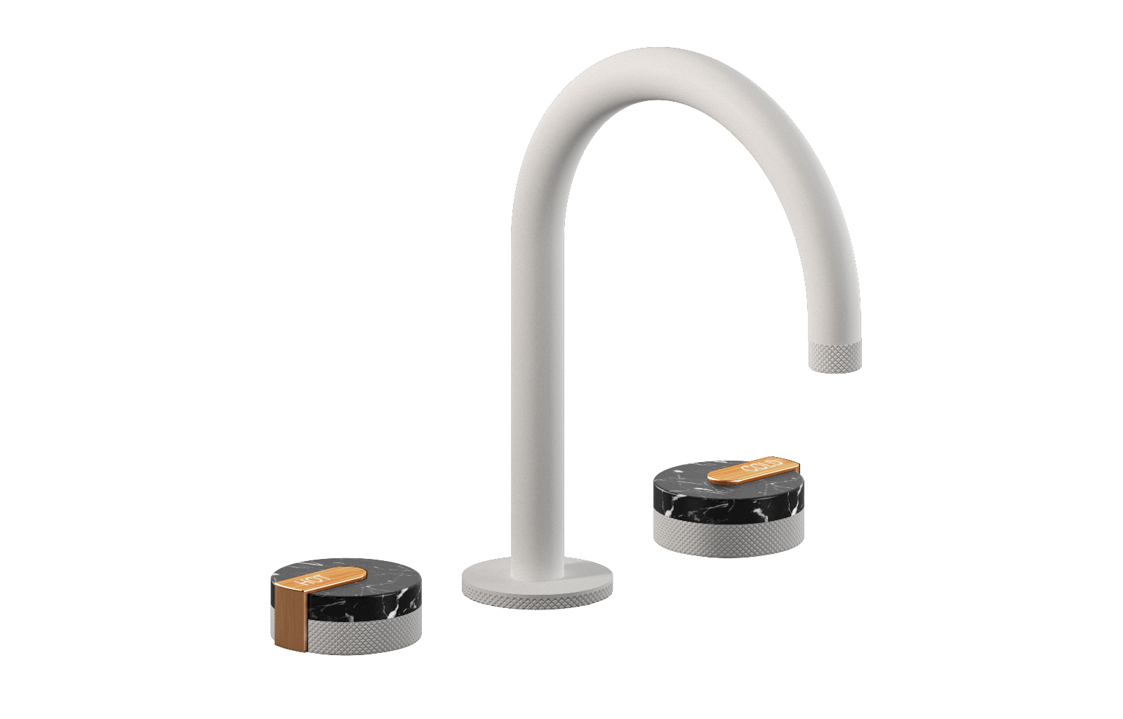 E-11512-R2MB-L1BRG-WT Смеситель для умывальника на 3 отвертия GRAFF MOD+