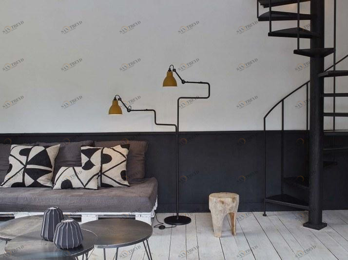 DCW éditions Регулируемый стальной торшер Les doubles de gras sun-id-1398623