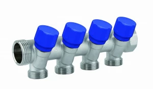 Carlo Poletti C324N00TR Коллектор сборный с регулировочным клапаном. 3 ответвления, межосевое расстояние 35 мм.