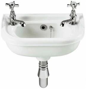 Подвесная раковина настенная овальная Gentry Home VICTORIAN белая