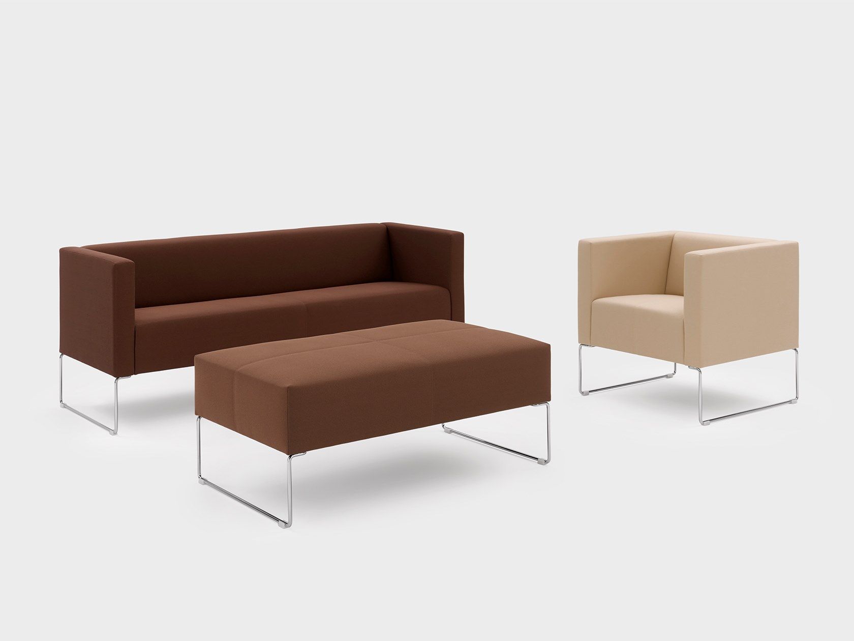 3-местный тканевый контрактный диван Viganò Cubino ARCH-00046556