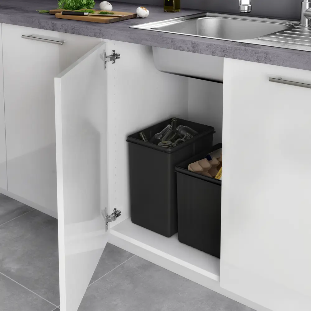 Ведро для мусора 20 л черный Delinia ID STLM-2129157 - Вид №3