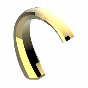 U2R-29SG Излив СУПЕР ГОЛИАФ устанавливаемый на борту ванны Thg-paris Nihal porcelaine verte Покрытие PVD золотистый цвет