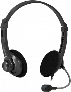 63104 компьютерная гарнитура aura 104 черный, кабель 1,8 м Defender