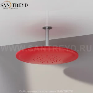 Agape KAA Душевая лейка из неаллергенного силиконового каучука CRUB0913X KAA с шарнирным соединением красная CRUB0913X