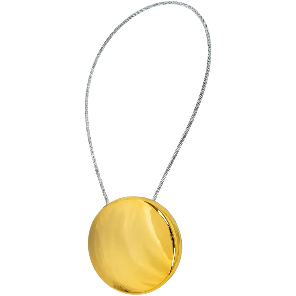 Клипса 45 мм с тросом цвет золото ТОРГОВЫЙ ДОМ ТЕКСТИЛЬ шарм STLM-2197543