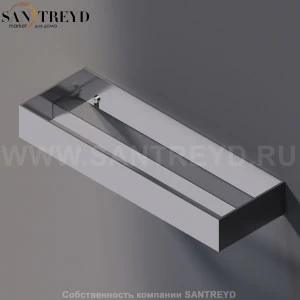 Agape 369 Двойной полотенцедержатель 36 см хромированный A369207A